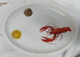 Conjunto Vajilla Marisco Langosta Limón