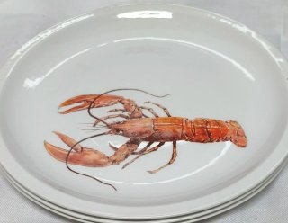 Conjunto Vajilla Marisco Langosta Limón