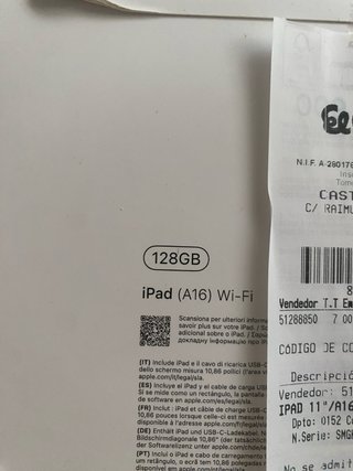 iPad 10ª Gen (A16) Azul - Nuevo, SIN ABRIR.