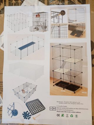 Parque/Jaula Modular Mascotas Metal/Plástico