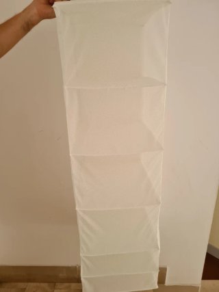 Portatutto IKEA 6 scomparti tessuto bianco