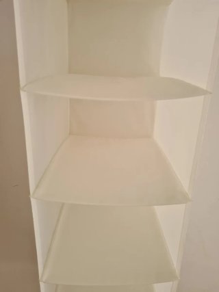 Portatutto IKEA 6 scomparti tessuto bianco