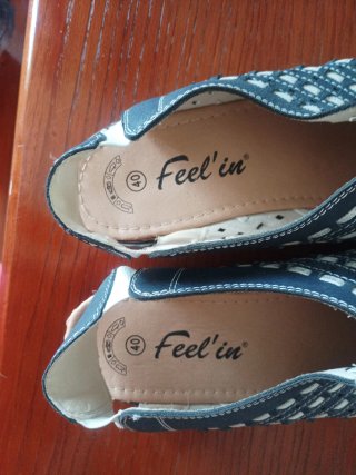 Zapatos sin talón azul talla 40