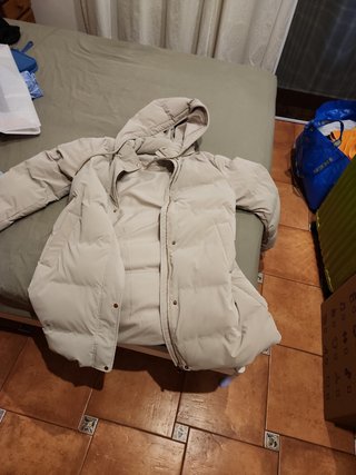Abrigo Zara Beige Talla M