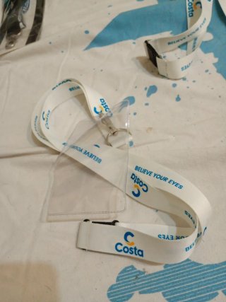 Costa Crociere 2 portachiavi + 2 lacci porta badge