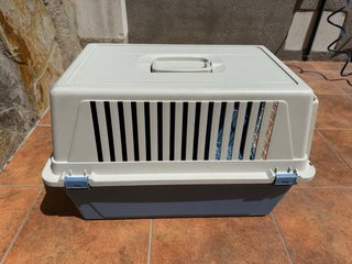 Transportín Perro/Gato Beige y Azul