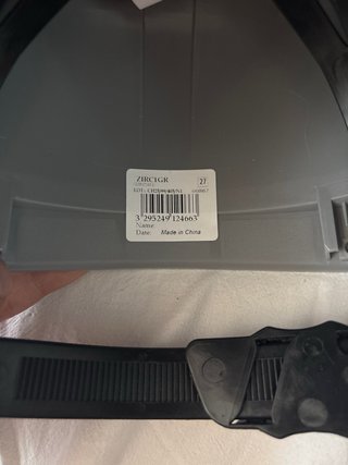 Casco de seguridad gris SIN ESTRENAR