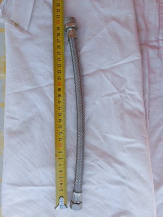 Latiguillo fontanería 30cm M3/8 H3/8