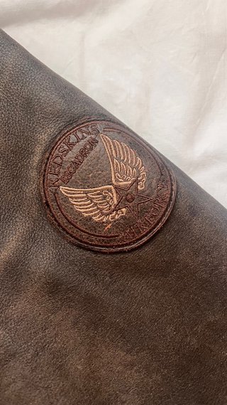 Chaqueta Redskins Aviador Piel Marrón