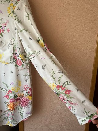 Blusa Zara Estampado Floral T. L