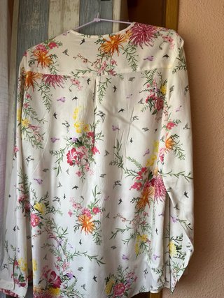 Blusa Zara Estampado Floral T. L