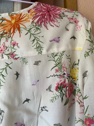 Blusa Zara Estampado Floral T. L