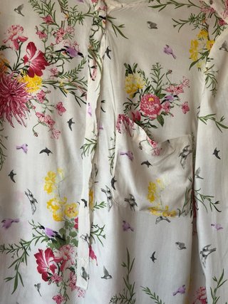 Blusa Zara Estampado Floral T. L