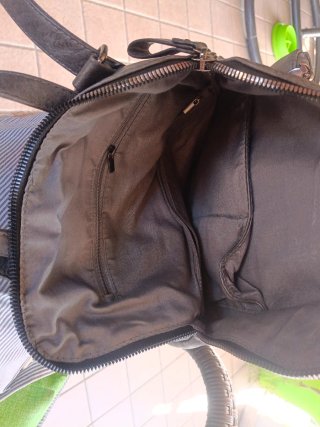 Zaino ecopelle grigio con zip