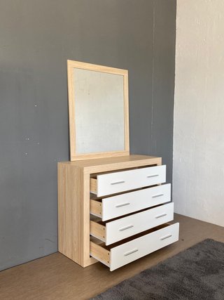 Nueva comoda + espejo de dormitorio o recibidor