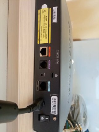 Cisco 876 Router ADSL over ISDN – 4 puertos Ethern