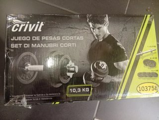 Crivit Juego de Pesas Cortas 10,3 KG