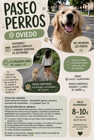 Paseo perros oviedo