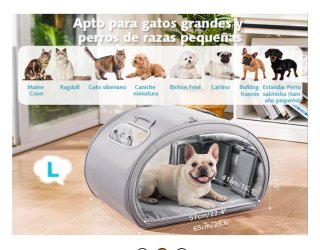 Caseta Refrigerante Gatos/Perros M Gris