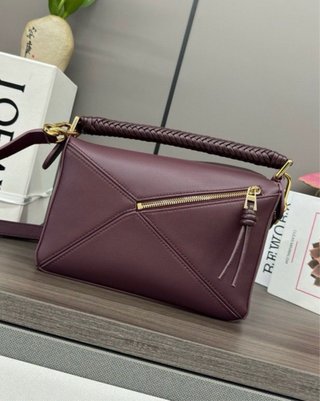 Bolso Loewe Puzzle Piel Burdeos oscuro