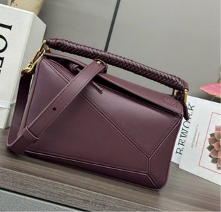 Bolso Loewe Puzzle Piel Burdeos oscuro