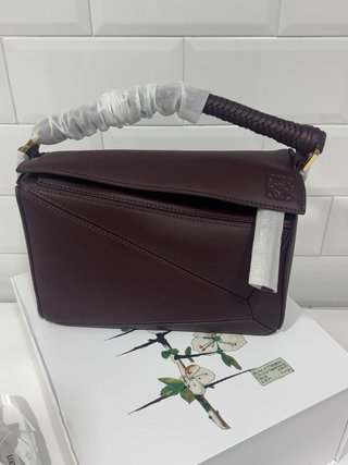 Bolso Loewe Puzzle Piel Burdeos oscuro