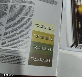 Catálogo BMW 728i 732i 735i 745i Español