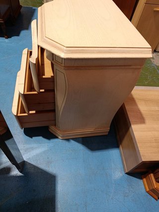 ESCRITORIO VINTAGE DOBLE CAJONERA