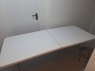 Mesa Plegable Camping/Jardín Blanca