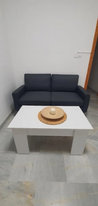 Sofá de 2 plazas gris (nuevo)