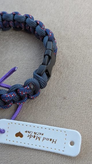 Pulsera Paracord Azul y Rojo