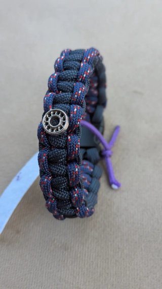 Pulsera Paracord Azul y Rojo