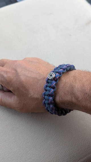 Pulsera Paracord Azul y Rojo
