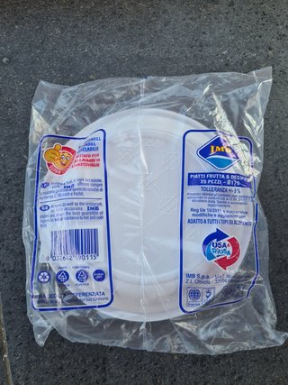 600 piatti piattini frutta dessert plastica riutil