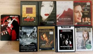 Lote 9 DVDs: Moulin Rouge, Geisha, Perfume, etc.
