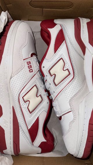 New Balance 550 Blancas y Rojas