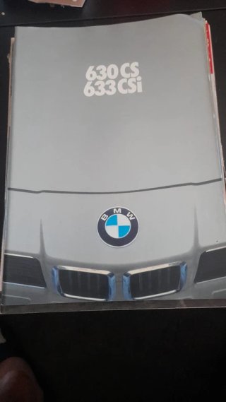 Catálogo BMW 630 CS 633 CSi Español