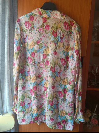 Blusa/camisa floral vintage Miss Swan