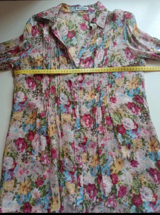 Blusa/camisa floral vintage Miss Swan