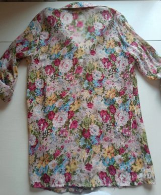 Blusa/camisa floral vintage Miss Swan