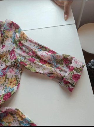 Blusa/camisa floral vintage Miss Swan