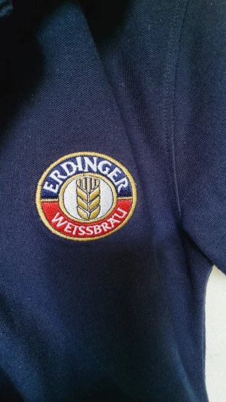 Polo Erdinger Weissbier blu scuro