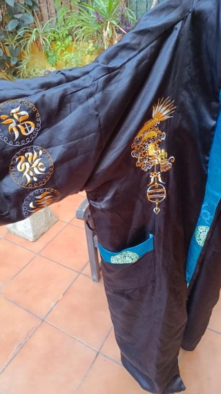 2 Batas Chinas Seda Reversibles