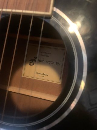 Guitarra Electroacústica Harley Benton HBD-120CE