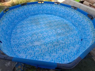 Piscina bestway con escalera y depuradora