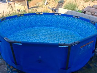Piscina bestway con escalera y depuradora