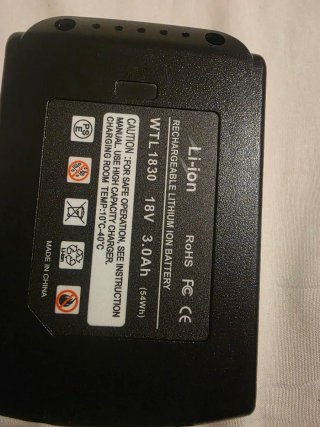 Batería Iones Litio 18V 3.0Ah
