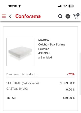 Colchón 180x200 + Somier + Cabecero