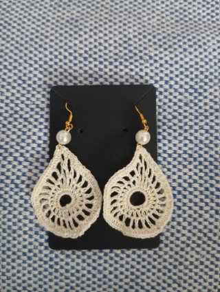 Pendientes Crochet Perla