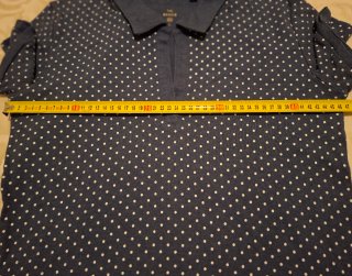 Camiseta C&A lunares azul talla L,nueva.